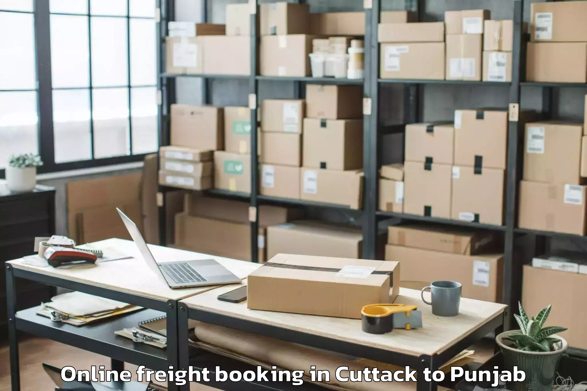 Reliable Cuttack to Gna University Phagwara Online Freight Booking